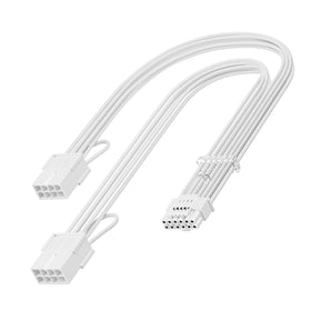 Fasgear 12V-2x6 adapter extension cable neatly coiled for organized PC builds