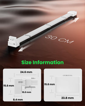 Fasgear Type A adapter for GPUs with upper 4-pin placement.