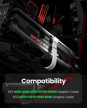 Fasgear movable zinc alloy combs organize GPU power cables