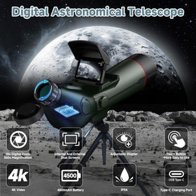 Fashionari Smart Telescope showing 300mm focal length for distant details.