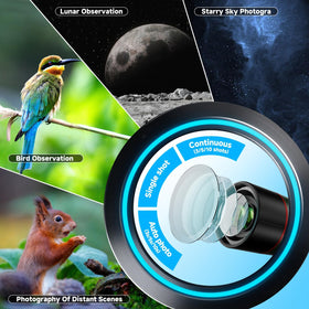 Fashionari Smart Telescope features auto shut-off to conserve power.