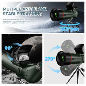 Fashionari Smart Telescope sunshade improves daylight viewing clarity.