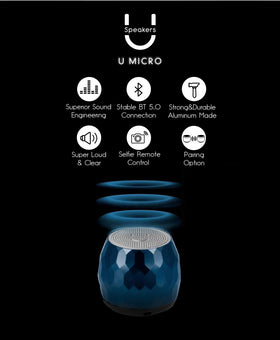 Fashionit micro speaker driver close-up showing construction and clear sound benefit