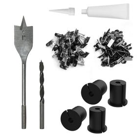 Fatyehx Starlink cable routing kit wall bushing 4pcs for neat through-wall installation.