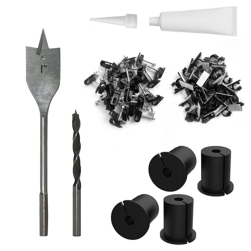Fatyehx Starlink cable routing kit wall bushing 4pcs for neat through-wall installation.