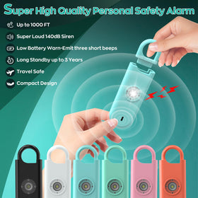 Fauxomor 140dB alarm pack pink blends style with security for night runs and travel