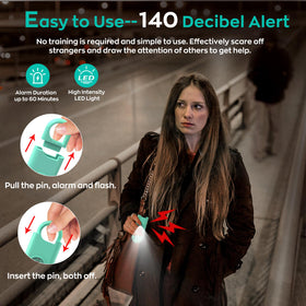 Fauxomor strobe LED emergency light on keychain attracts attention