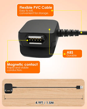 favadonli charger next to keychain showing compact size for portability