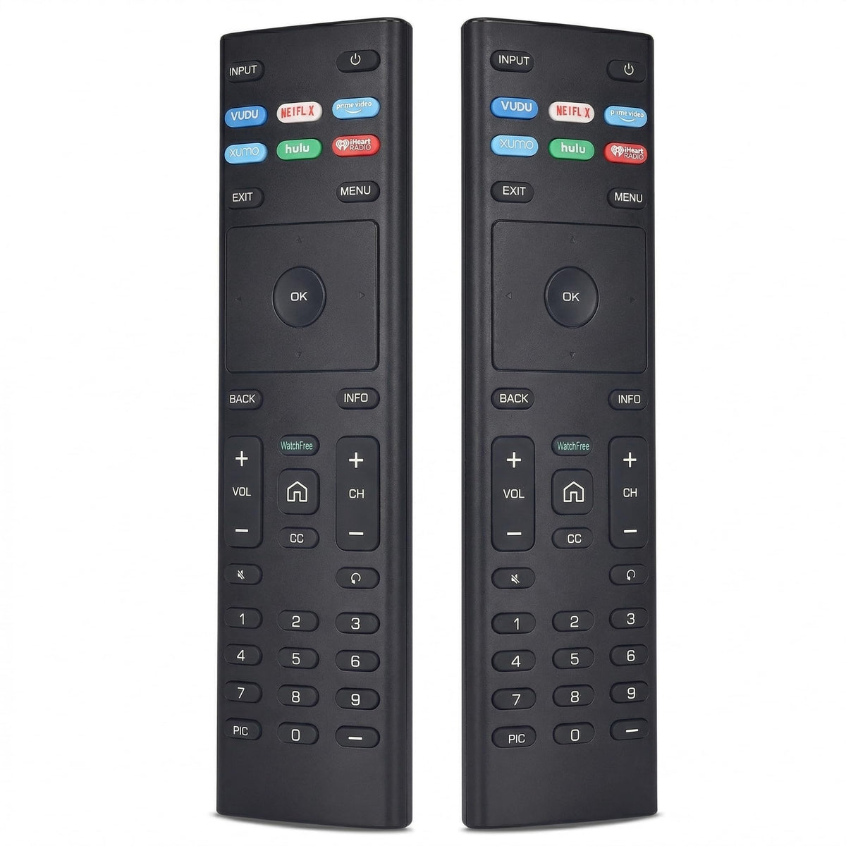 FAVLOV two‑pack front view showing full remote set ready to use