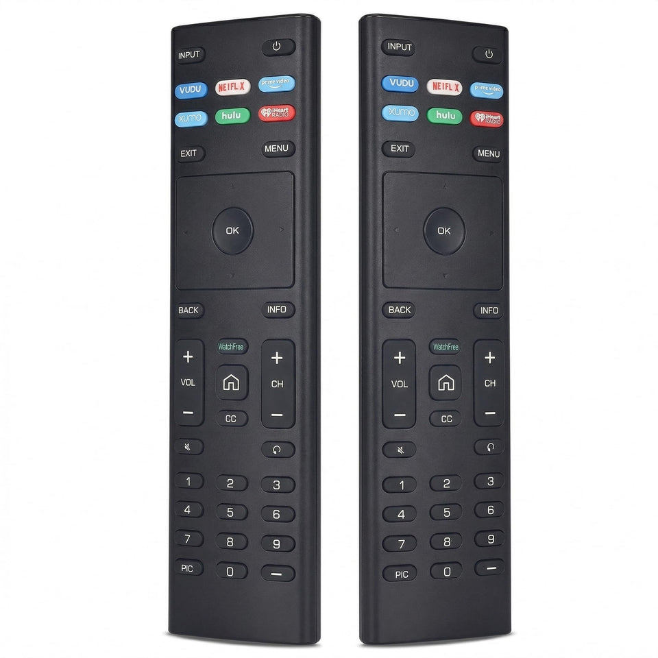 FAVLOV two‑pack front view showing full remote set ready to use