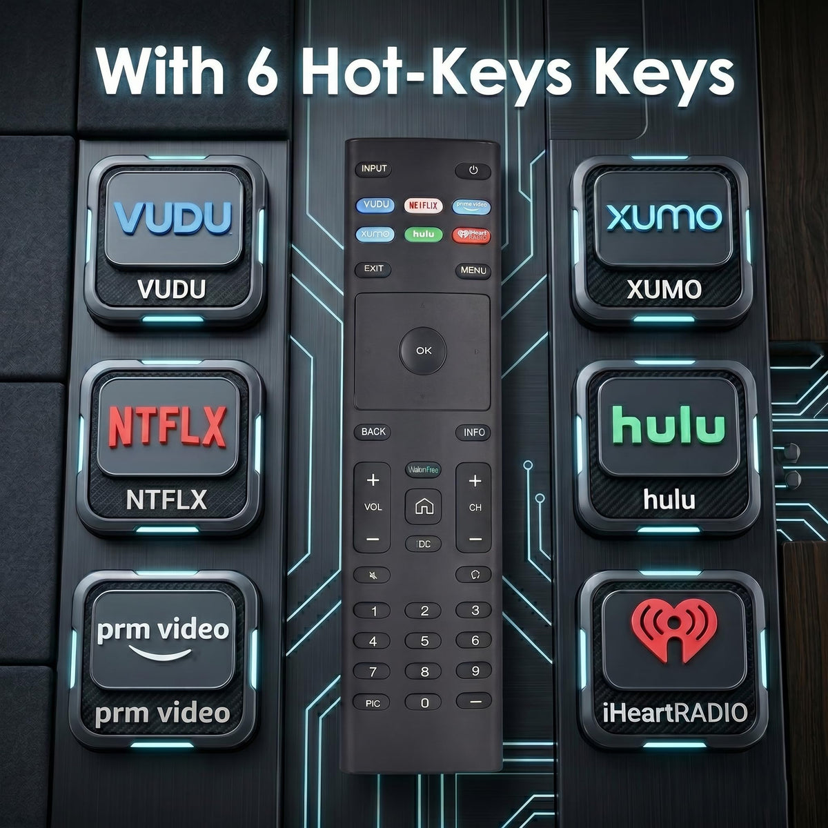FAVLOV remote in hand illustrating compact size and comfort