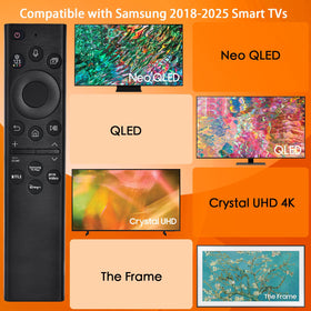 FAVLOV Samsung remote back view showing button layout and pairing area
