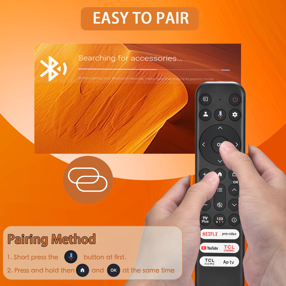 TV compatibility icons on FAVLOV remote