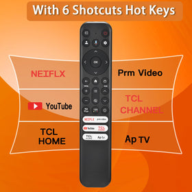 Backside ergonomic design of FAVLOV TCL remote