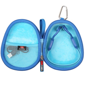 FBLFOBELI hard case blue compact design protects kids headphones during travel