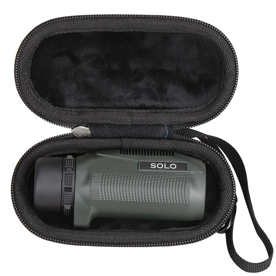 FBLFOBELI hard EVA case for Vortex Solo Monocular front view showing protective design for travel