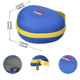 FBLFOBELI shockproof waterproof case guards headphones during travel and weather