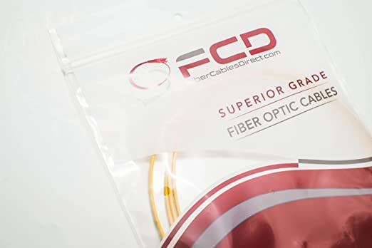FCD reinforced yellow jacket patch cable ready for durable installations and easy routing