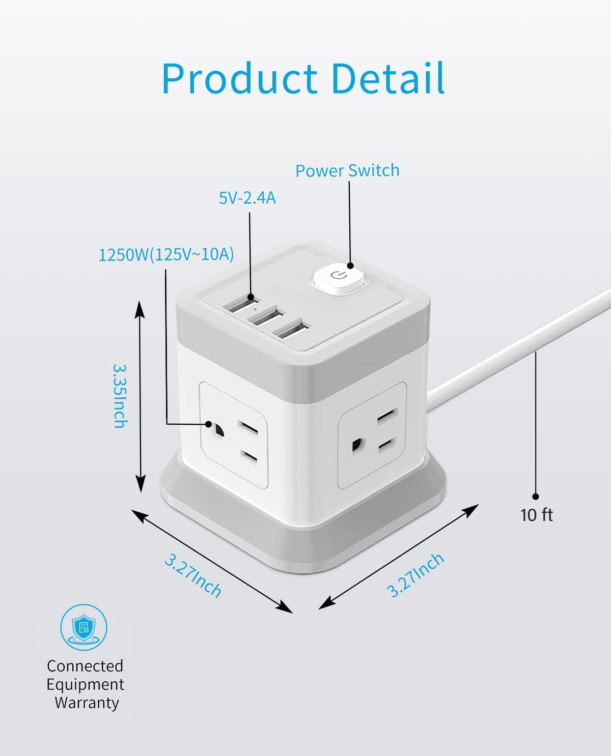 Ideal for office and home use, keeping devices charged and ready.