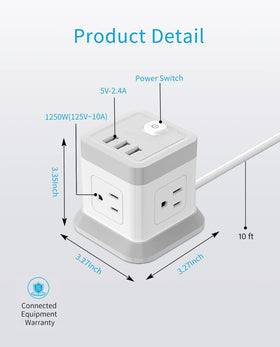 Ideal for office and home use, keeping devices charged and ready.