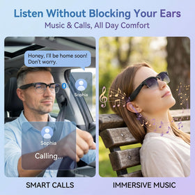 Fecoul AI Smart Camera Glasses boast a 290mAh battery for long recording sessions