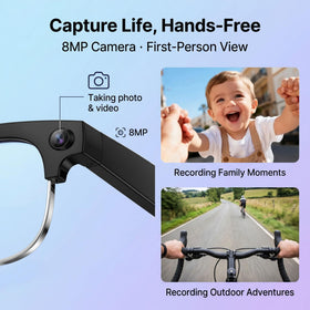 Fecoul AI Smart Camera Glasses provide real-time translation for multilingual conversations