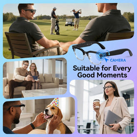 Fecoul AI Smart Camera Glasses suit vlogging, travel, and work workflows
