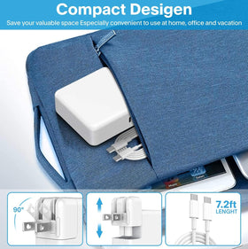 Feedyor 118W charger packaging includes quick-start guide and cable for ready use.