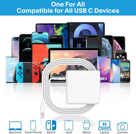 Feedyor 118W PD3.0 technology delivers efficient fast charging for USB-C devices.