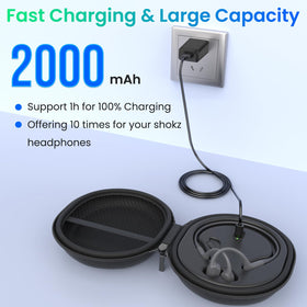FEFAIA magnetic charger stand keeps Shokz aligned for easy charging