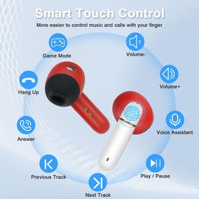 FEFURS 13mm-driver earbuds deliver clear stereo for kids and adults