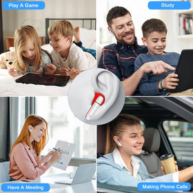 FEFURS Kids Earbuds five-point-four Bluetooth chip enables quick auto pairing