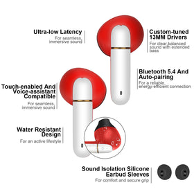 FEFURS Kids Earbuds magnetic charging case keeps charging tidy and portable