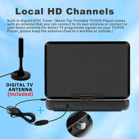 Feihe 10.1-inch HD swivel screen angled view showing flexible viewing