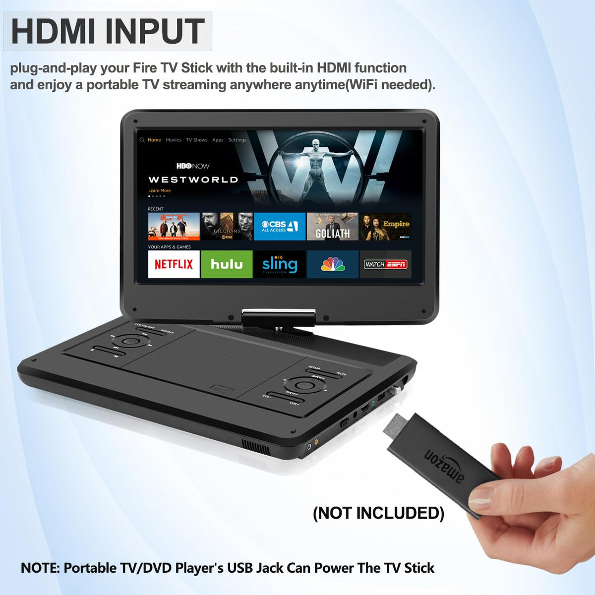 Feihe ATSC digital TV tuner with built-in antenna demonstration