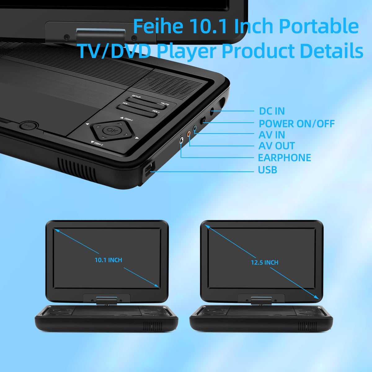 Feihe wide-format DVD/CD compatibility for flexible playback options