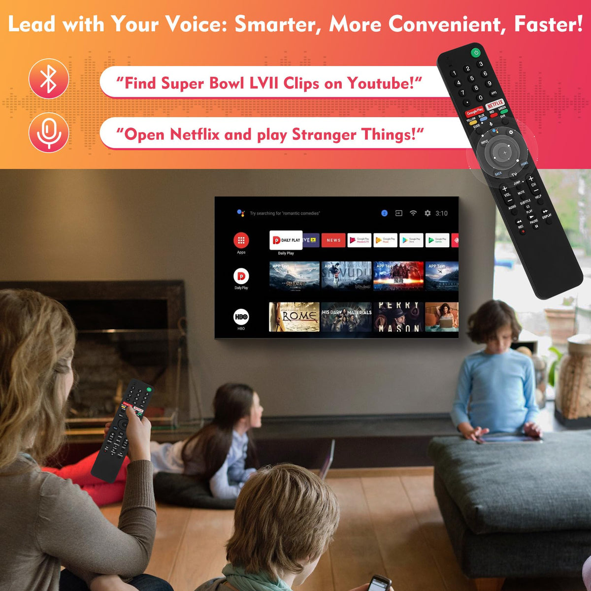 Feikeer RMF-TX500U compatible models image, broad Sony Bravia compatibility