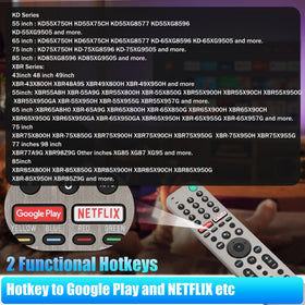 Feikeer RMF-TX600U hotkeys for Google Play and Netflix simplify access.