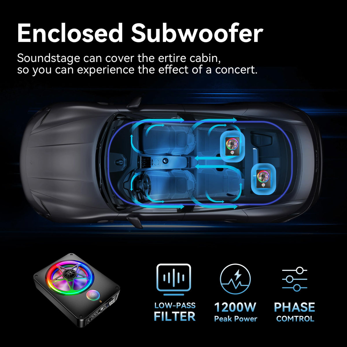 Feikeer three-speaker layout delivers balanced bass and clarity
