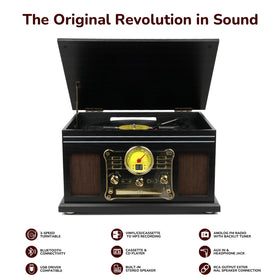 FEKTIK belt-drive rotation detail shows vibration-minimizing design for smoother playback.