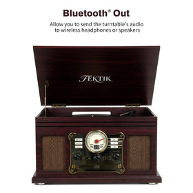FEKTIK built-in speakers offer balanced sound for vinyl listening without external gear.