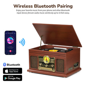 FEKTIK CD and cassette player section for convenient retro music playback