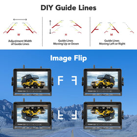FEISIKE 4-channel loop recording – continuous footage with auto overwrite
