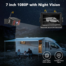 FEISIKE night vision with 18 infrared LEDs – clear images in darkness