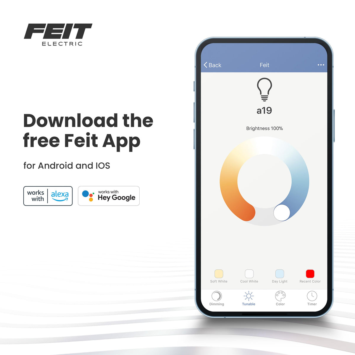 Feit Electric product label and ETL mark indicating certified safety