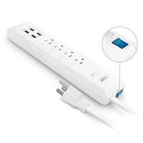 Feit Electric closeup of USB ports demonstrating fast multi-device charging