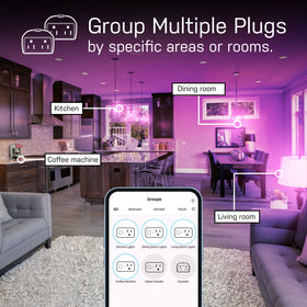 Feit Electric connected to smartphone app showing remote control convenience