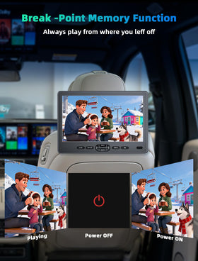 FELEMAN car charger power mode keeps playback ready while driving