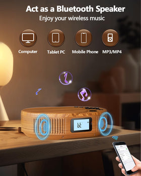FELEMAN in use streaming via Bluetooth from phone, seamless wireless playback