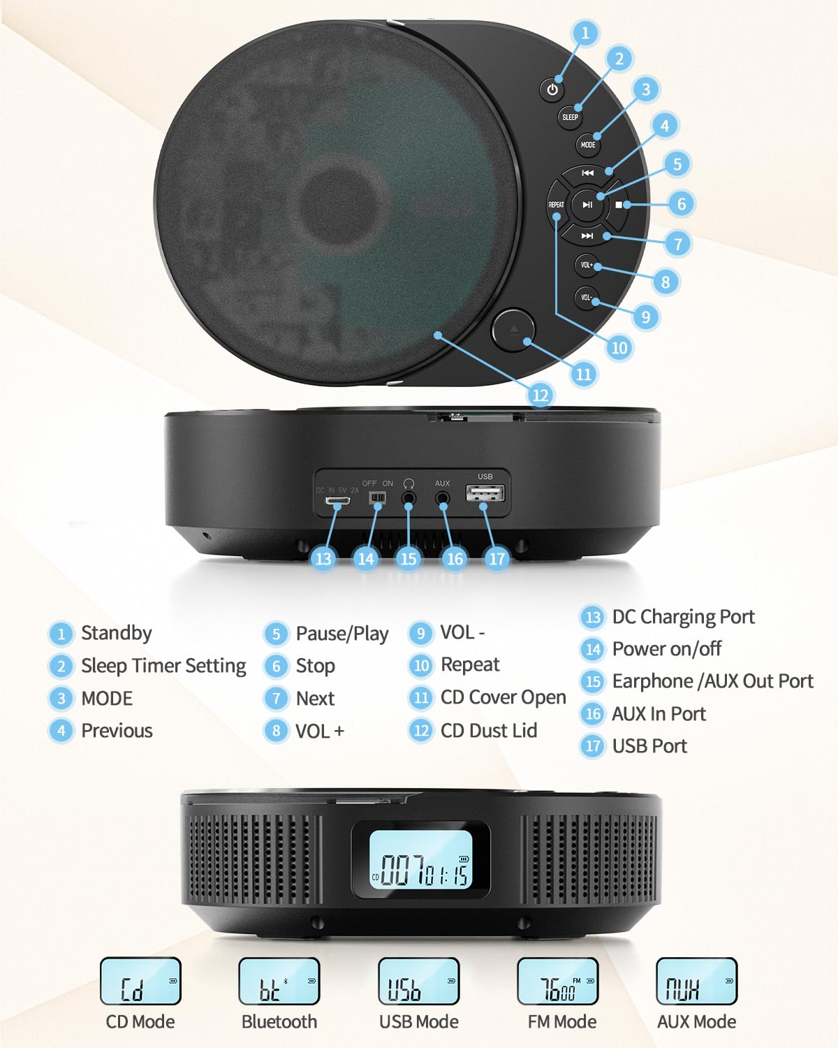 FELEMAN protective disc cover and CD demonstrating disc protection benefit